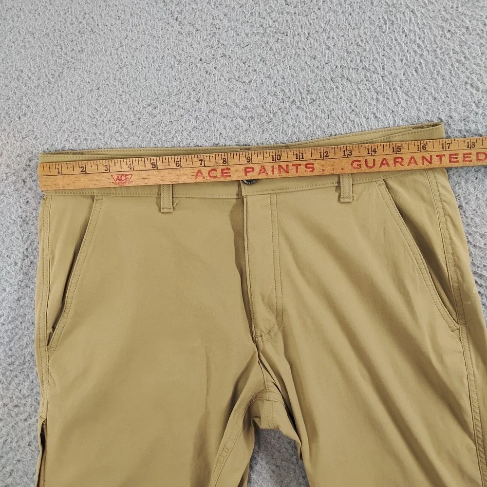 Eddie Bauer Pants Mens 33x32 Tan Travex Tech Mid-Rise Straight Leg Stretch Chino